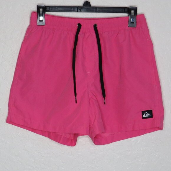 Quicksilver* Women's‎ Elastic/Drawstring Multipocketed Netted Pink Shorts~ Small - Picture 1 of 15